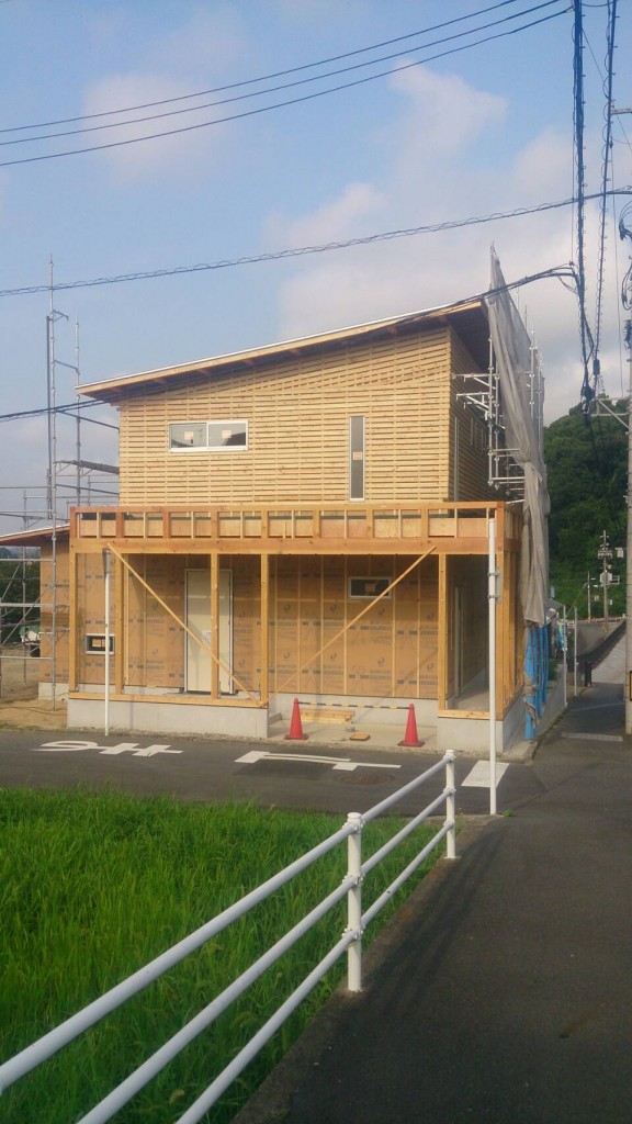 早島町新築工事　工事中の写真①