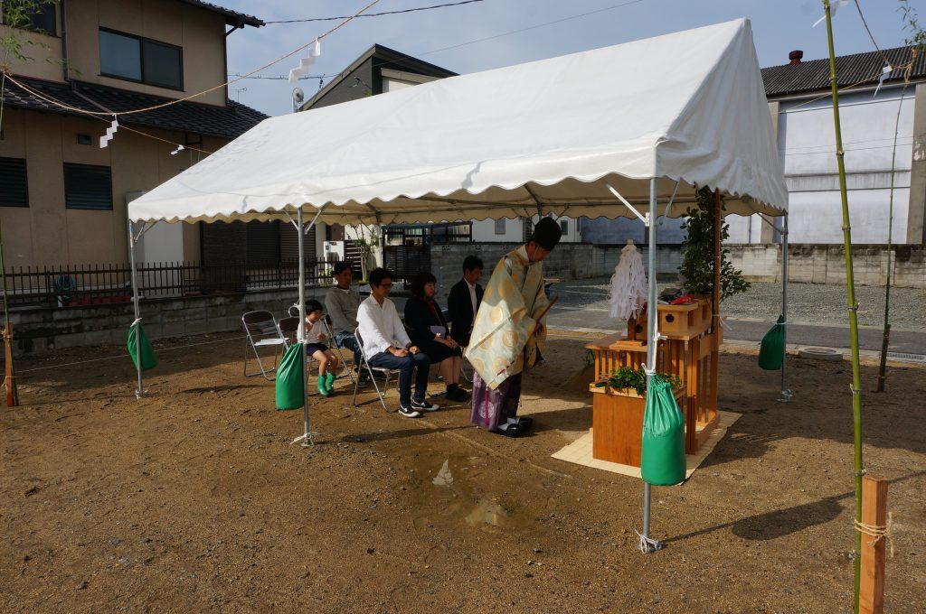 早島町　地鎮祭の写真②