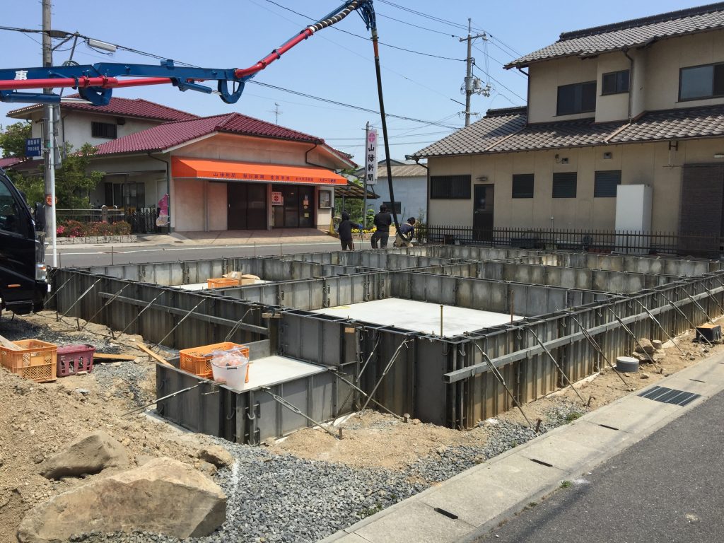 早島町店舗工事　基礎工事の写真③