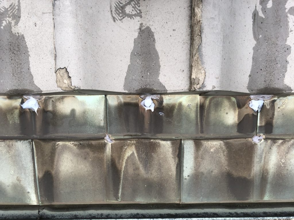 早島町屋根工事　コーキング