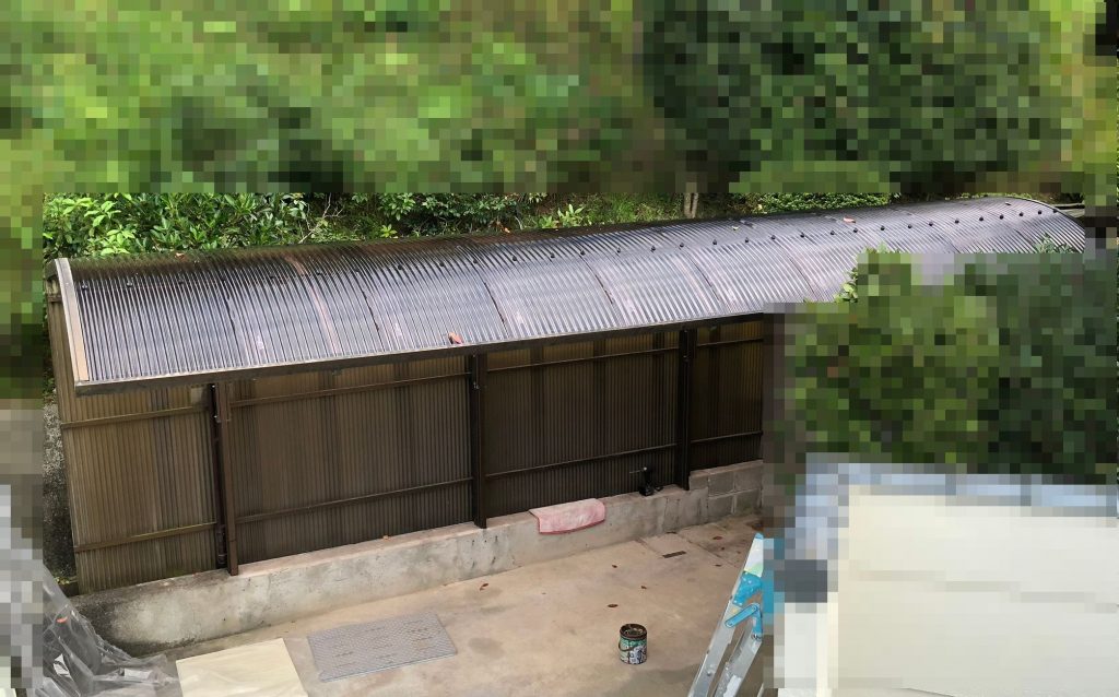 早島町カーポート波板工事　完成③