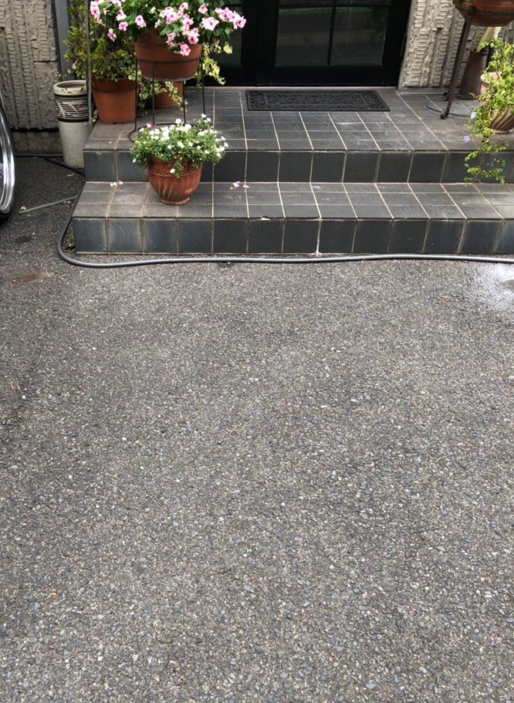 早島町美容室入口スロープ工事　工事前