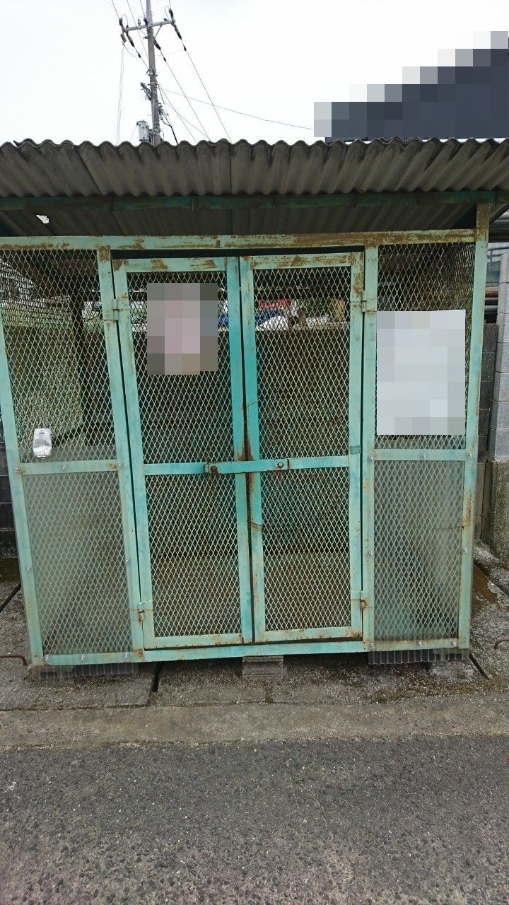 ゴミステーション波板工事 2 早島町の家づくり物語