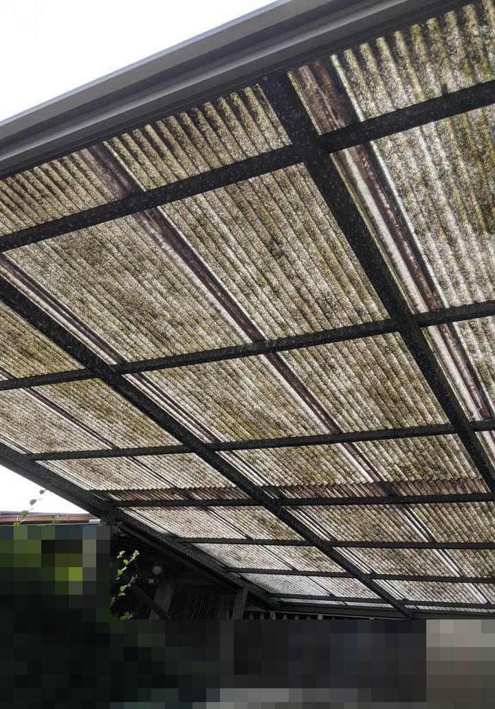 早島町若宮で カーポート波板工事 早島町の家づくり物語