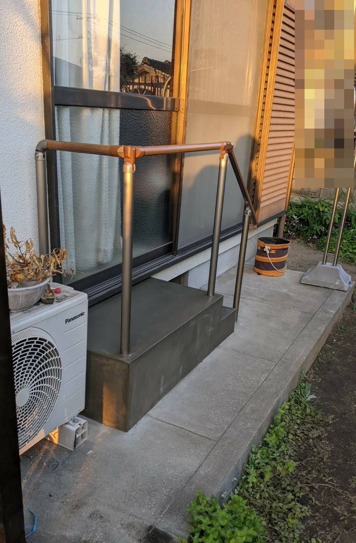 コンクリート階段 手すり 4 早島町の家づくり物語